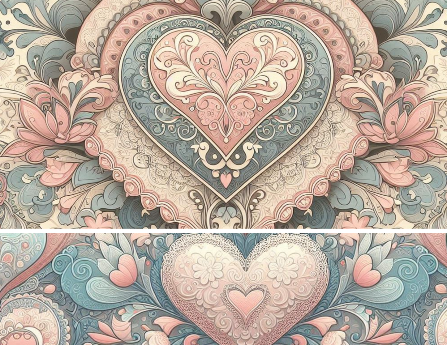 Elegant Hearts – Digital Lace Paper Kit