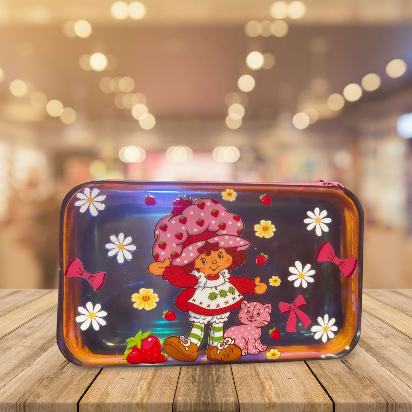 Berry Sweet Essentials – Strawberry Shortcake Iridescent Hard Pencil Case