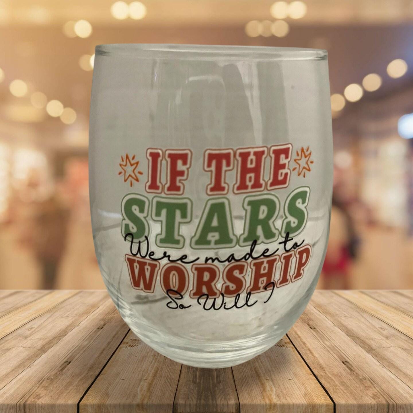 Timeless Tastes: Classic Glass Cup- If the Stars were made to worship