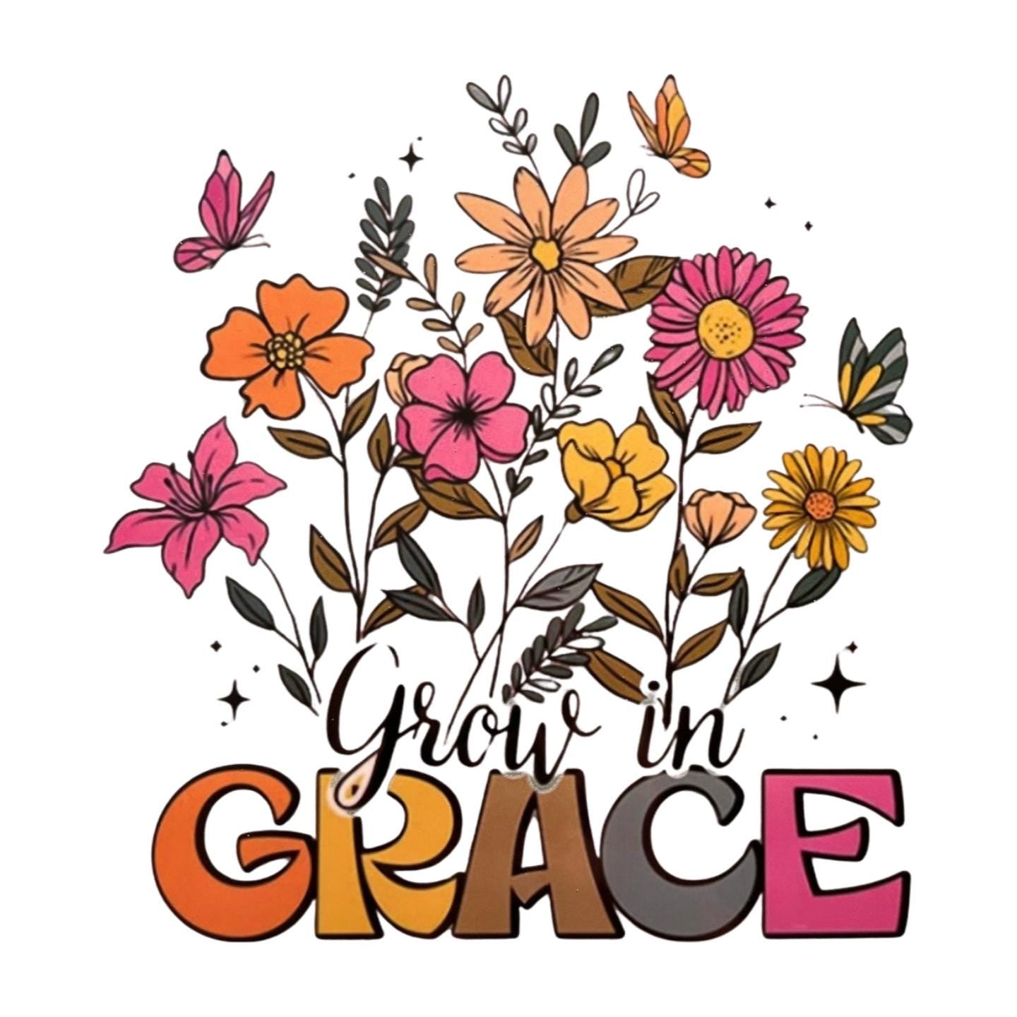 Customizable Christian Message T-Shirt-Grow in Grace
