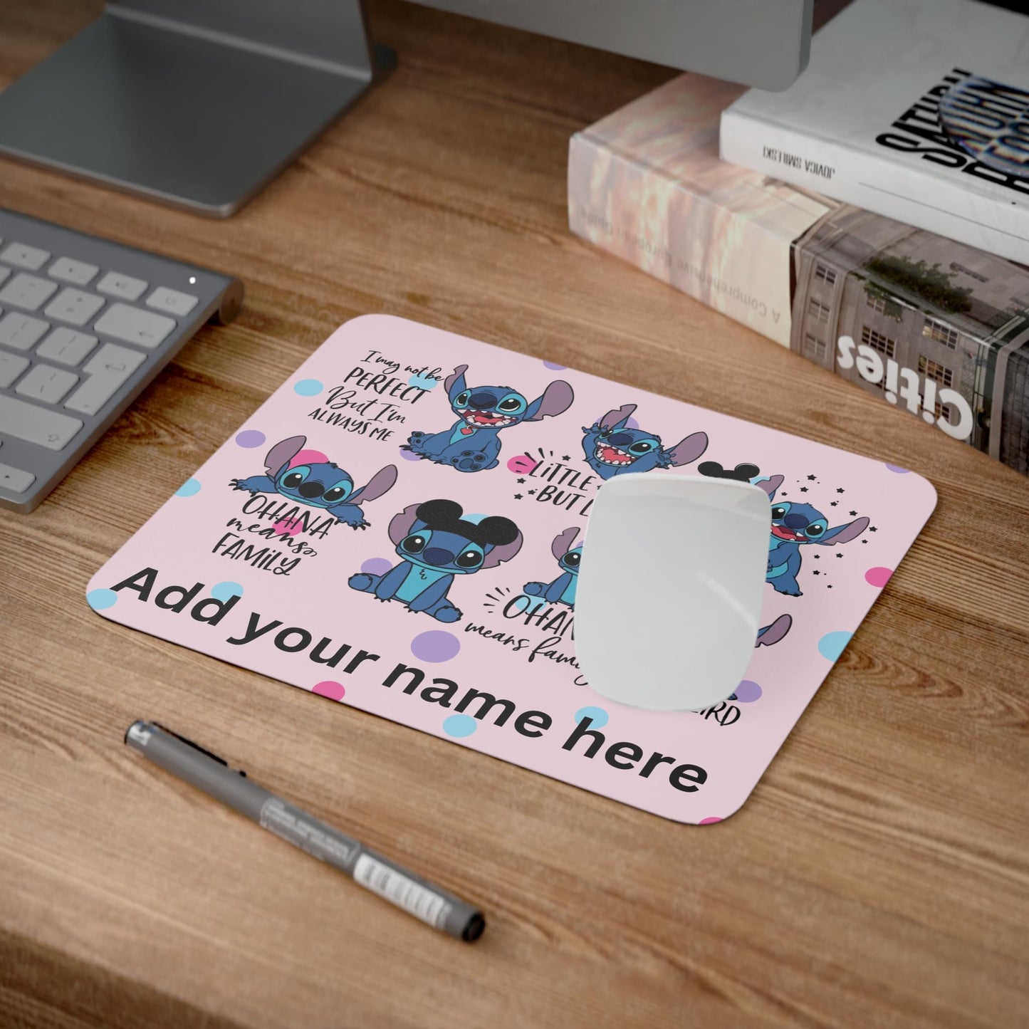 Personalized Stitch Desk Mousepad