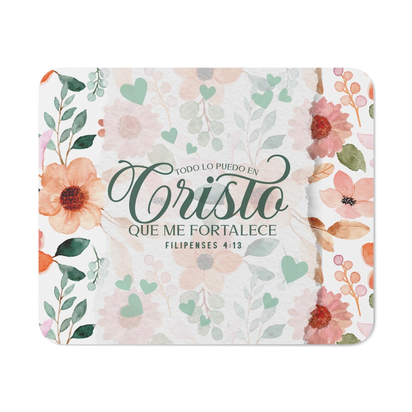Personalized Christian Desk Mousepad- Todo lo Puedo en Cristo