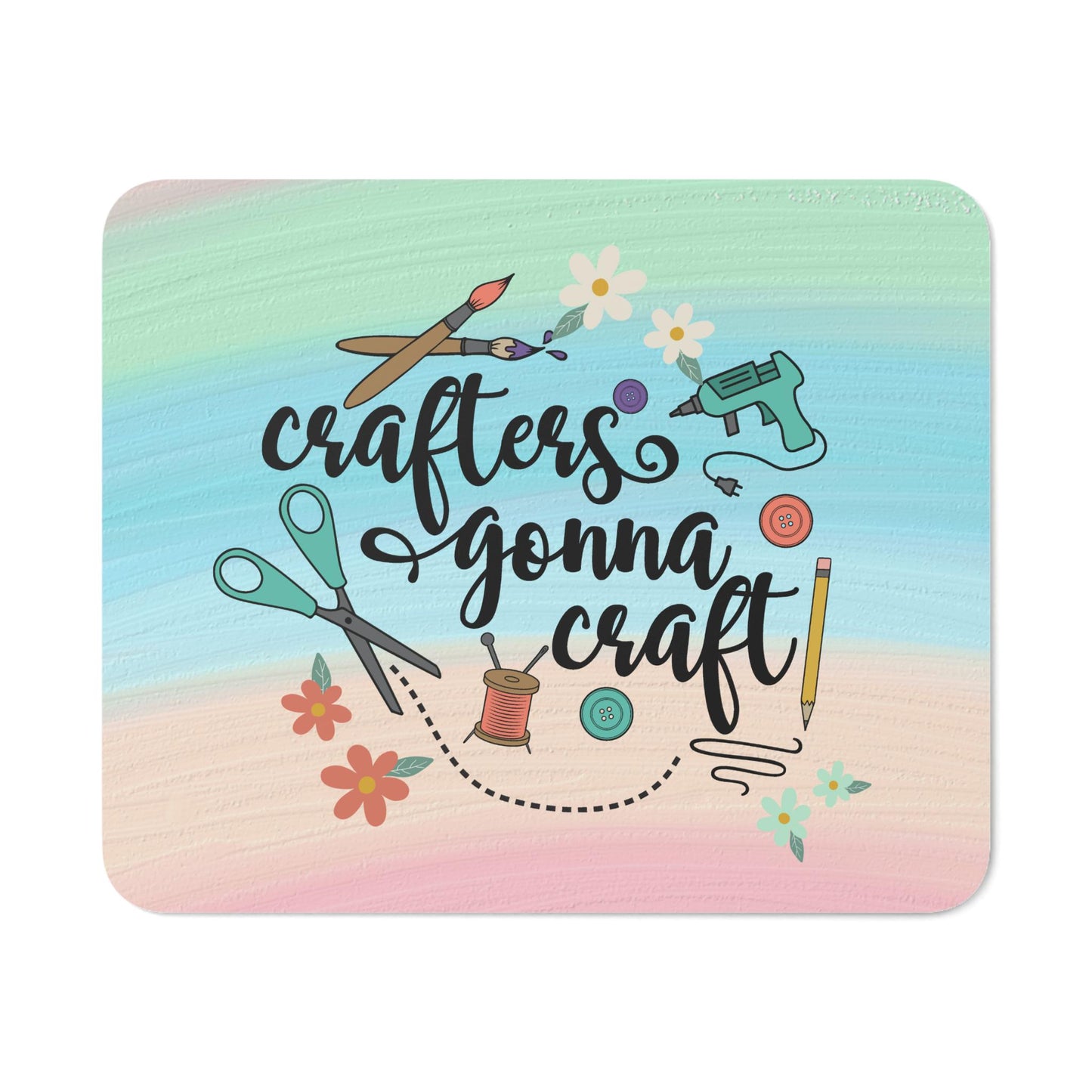 Personalized Crafting Inspires Desk Mousepad- Crafter Gona Craft