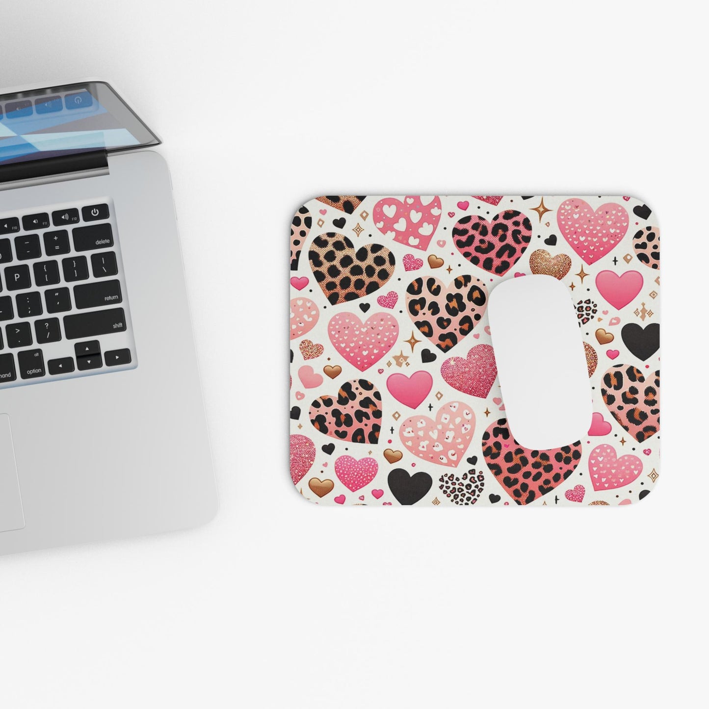 Hearts Design Mouse Pad - Optimal Thickness & Durable Build