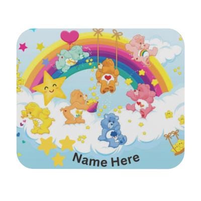 Colorful Care Bears Mouse Pad – Cute Desktop mousepad for Students & Dreamers, Retro-Inspired Gift Idea