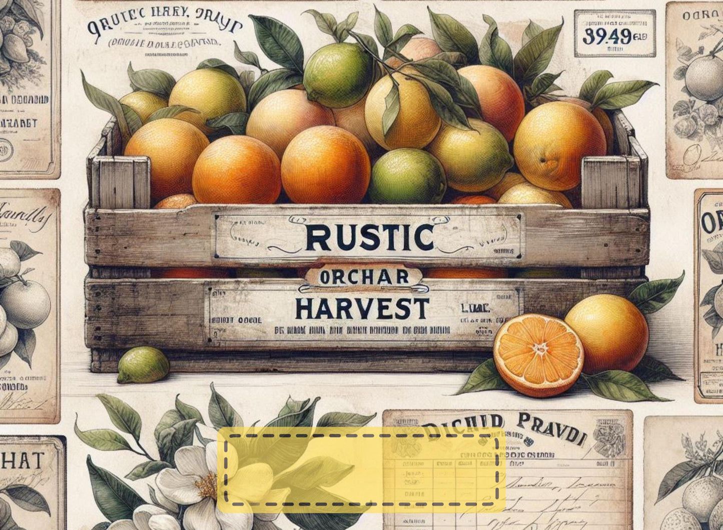 Citrus Crate Glass Cutting Board – Farmhouse Fresh Kitchen Decor