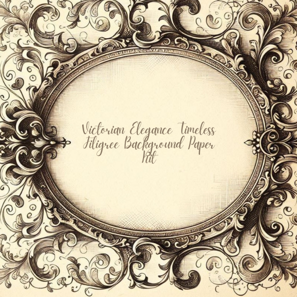 Victorian Elegance – Printed Vintage Background Kit
