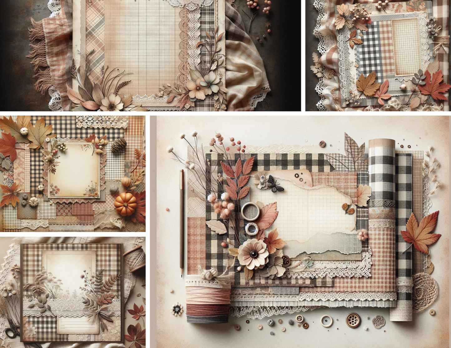 Harvest Threads – Digital Background Paper Kit