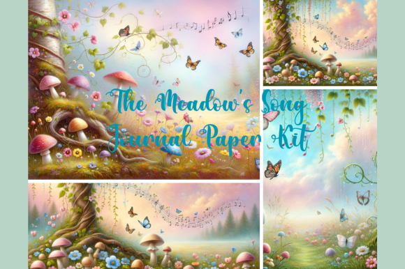 The Meadow’s Song – Digital Journal Paper Kit