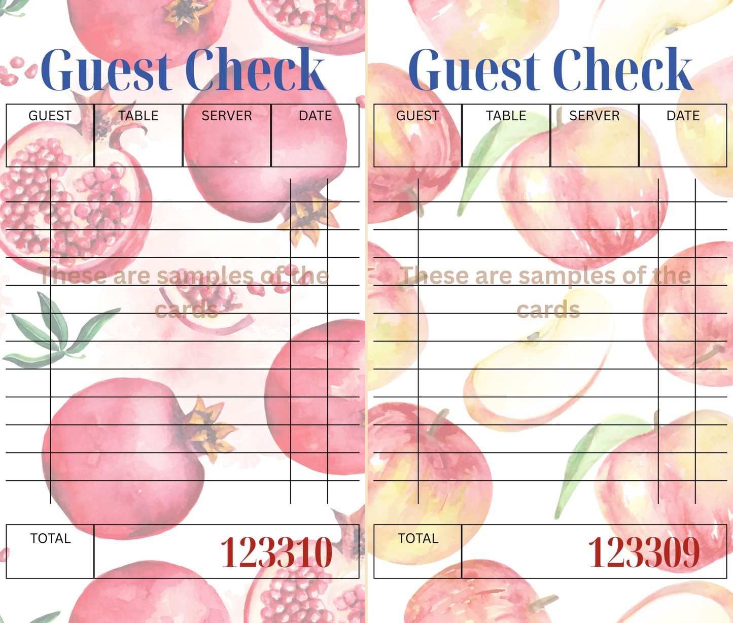 Fruit Stand Orders – Ephemera-Inspired Fruit Guest Check (Printed)