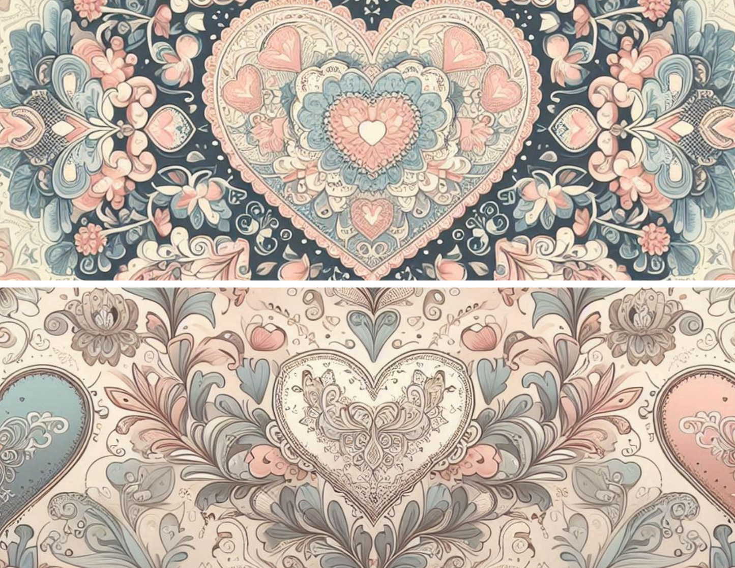Elegant Hearts – Printed Lace Paper Kit