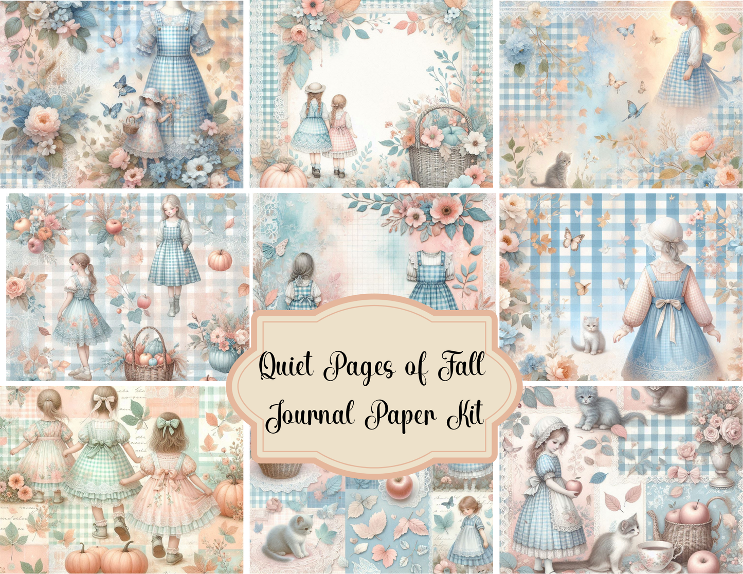 Quiet Pages of Fall Printed Journal Paper Kit