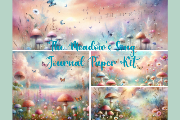 The Meadow’s Song – Digital Journal Paper Kit