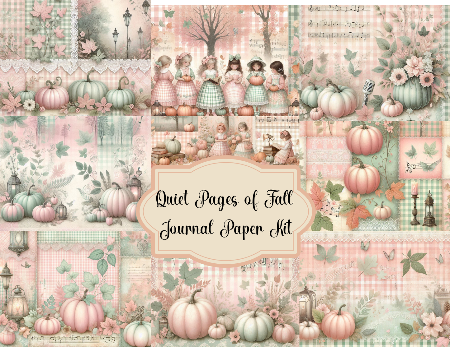 Quiet Pages of Fall Printed Journal Paper Kit