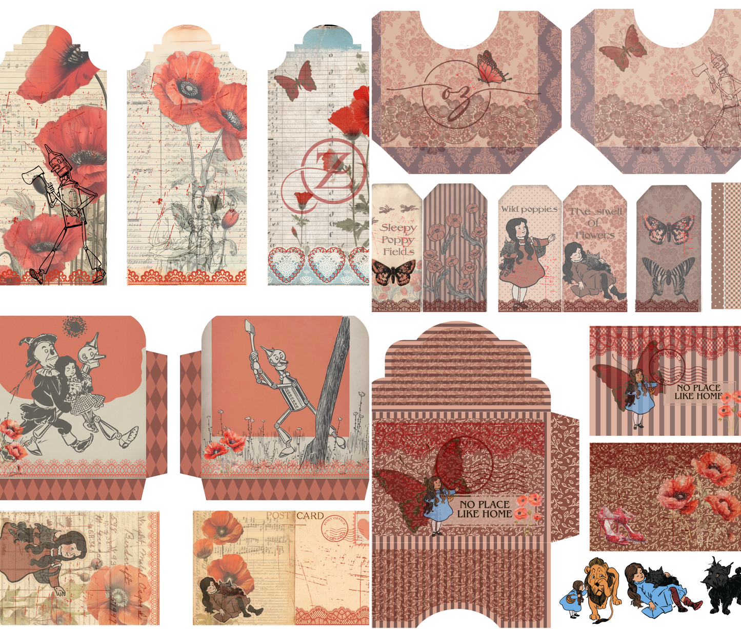 No Place Like Home – Printed Junk Journal Kit