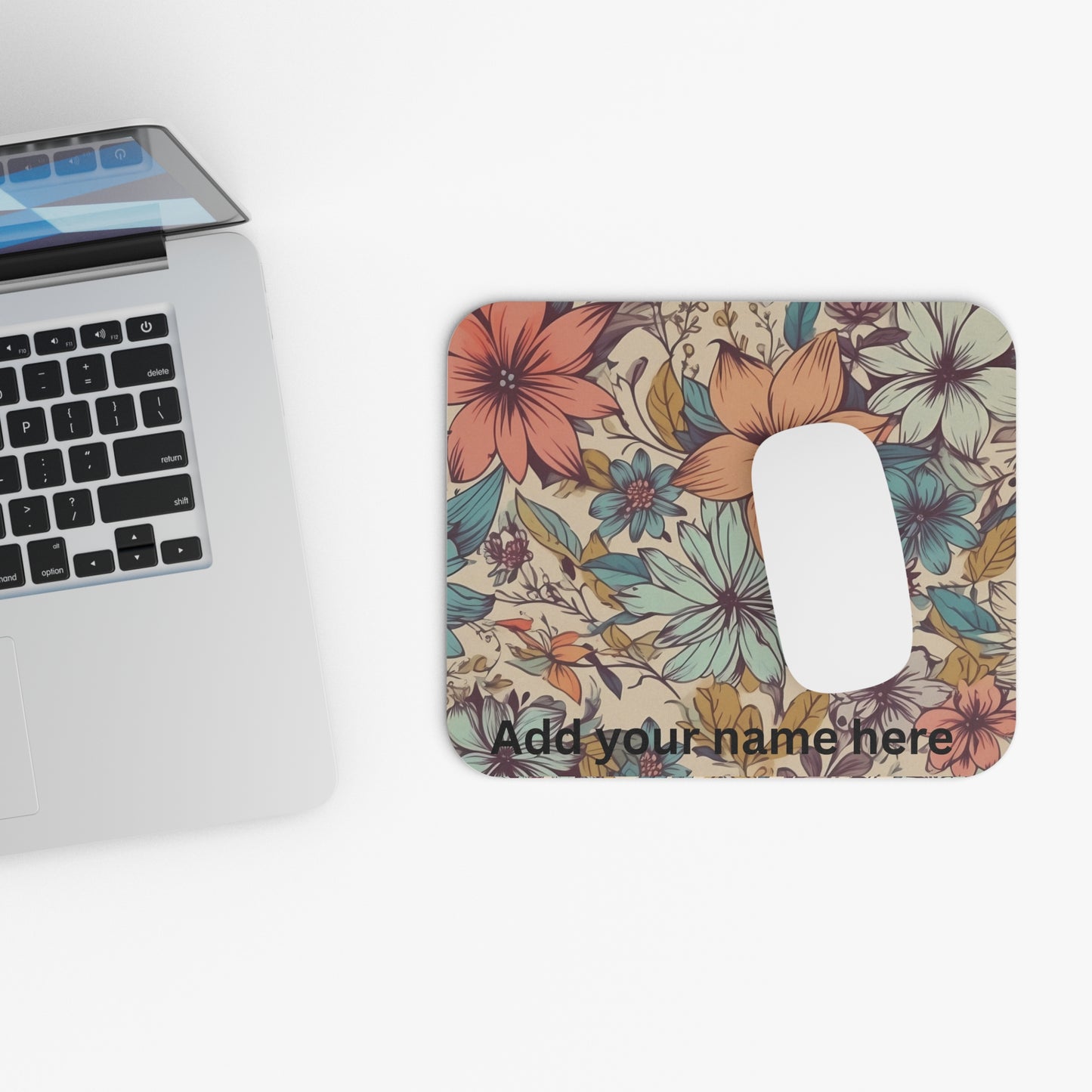 Floral Design Mouse Pad - Optimal Thickness & Durable Build