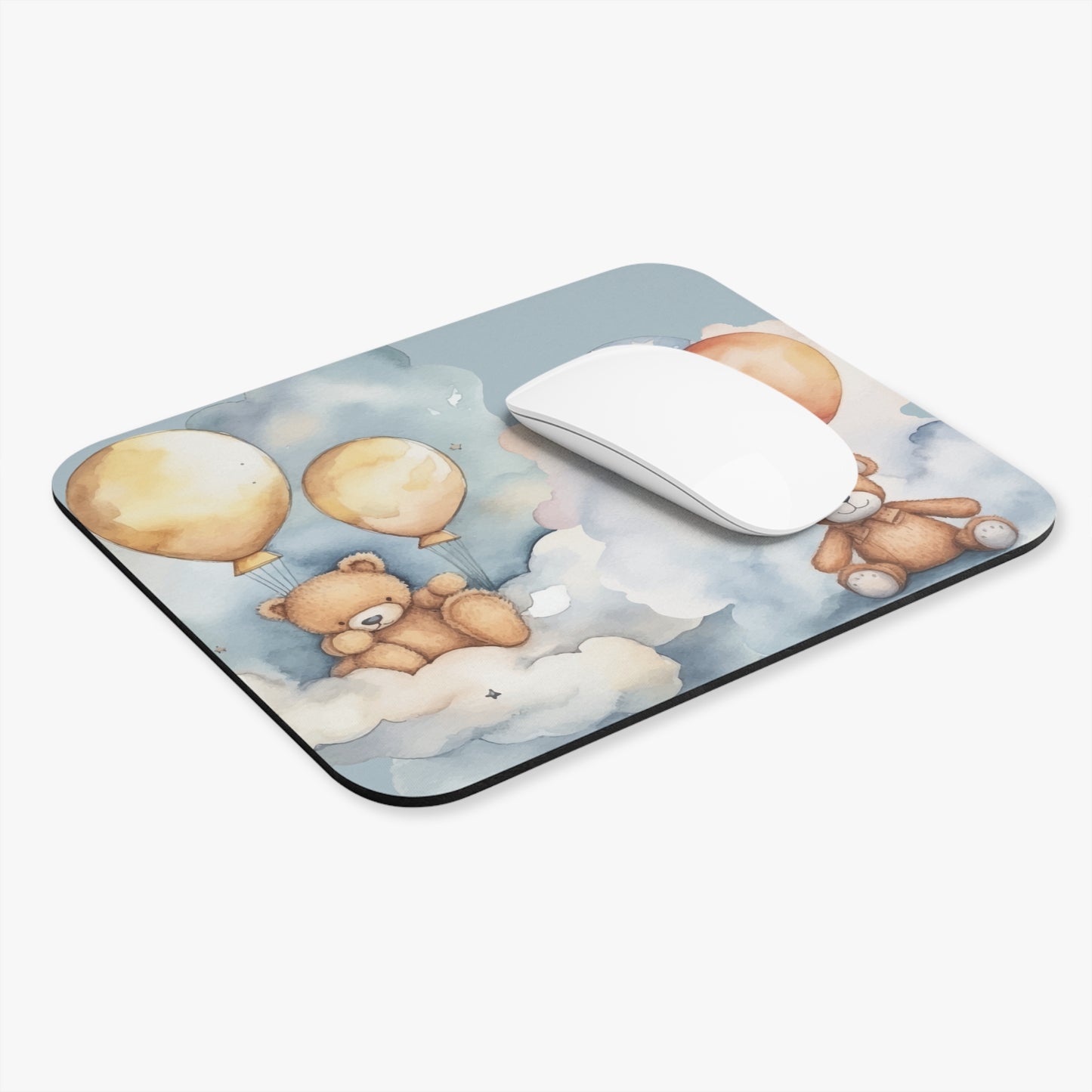 Up in the Clouds – Teddy Bear Mouse Pad (Personalized Available)