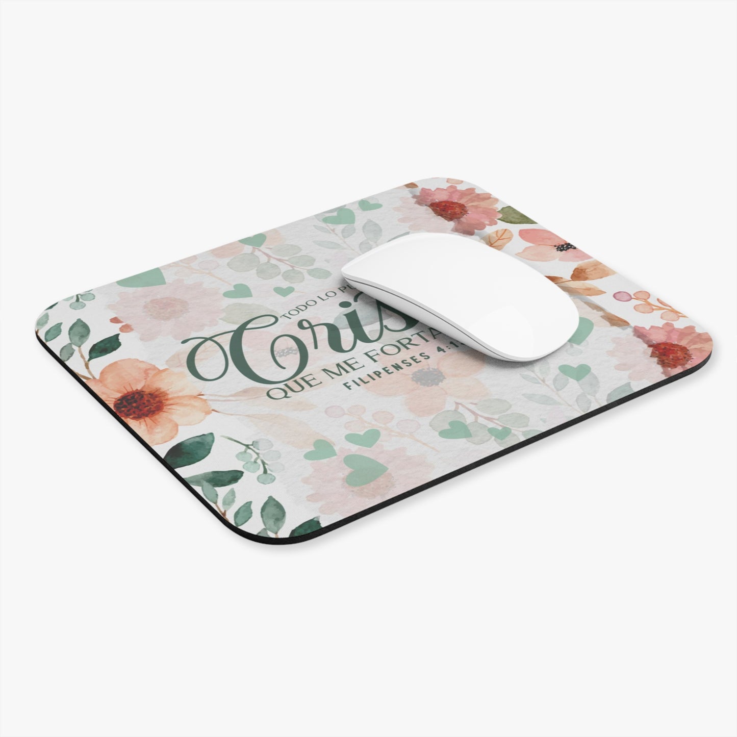 Personalized Christian Desk Mousepad- Todo lo Puedo en Cristo
