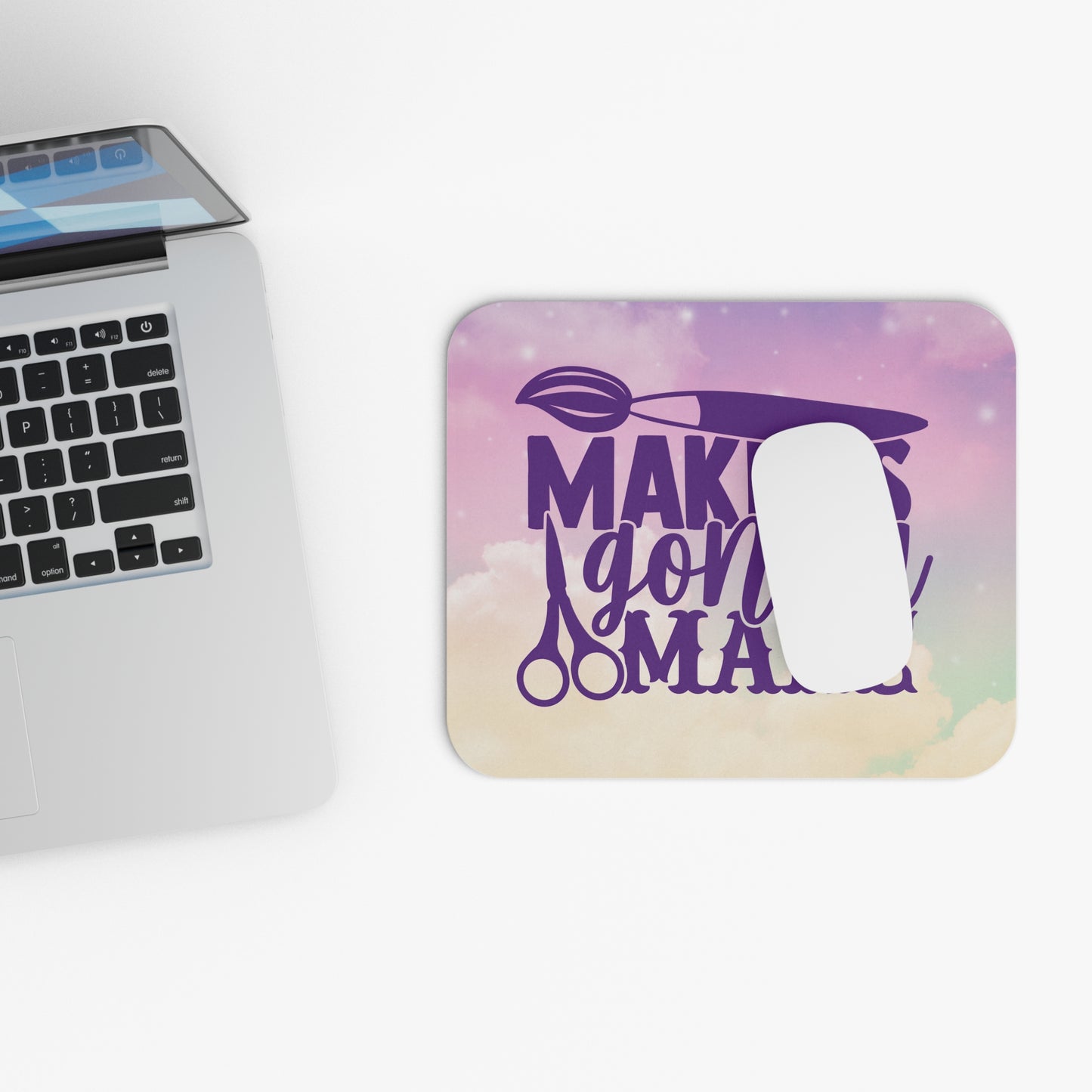 Personalized Crafting Inspires Desk Mousepad- Makers Gonna make