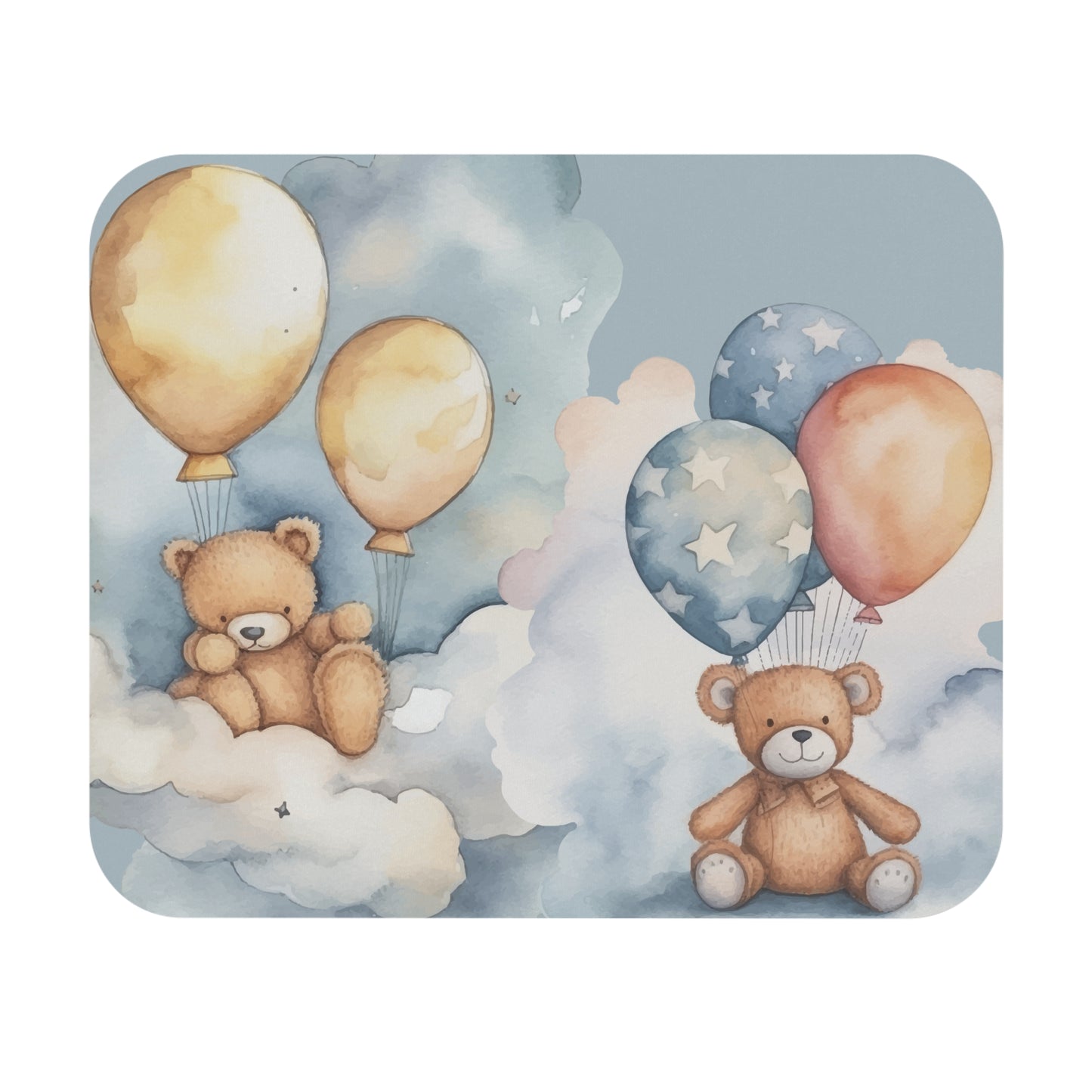 Up in the Clouds – Teddy Bear Mouse Pad (Personalized Available)