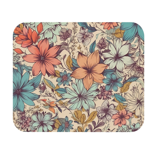 Floral Design Mouse Pad - Optimal Thickness & Durable Build