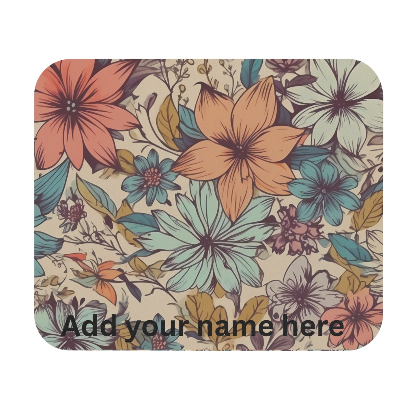 Floral Design Mouse Pad - Optimal Thickness & Durable Build