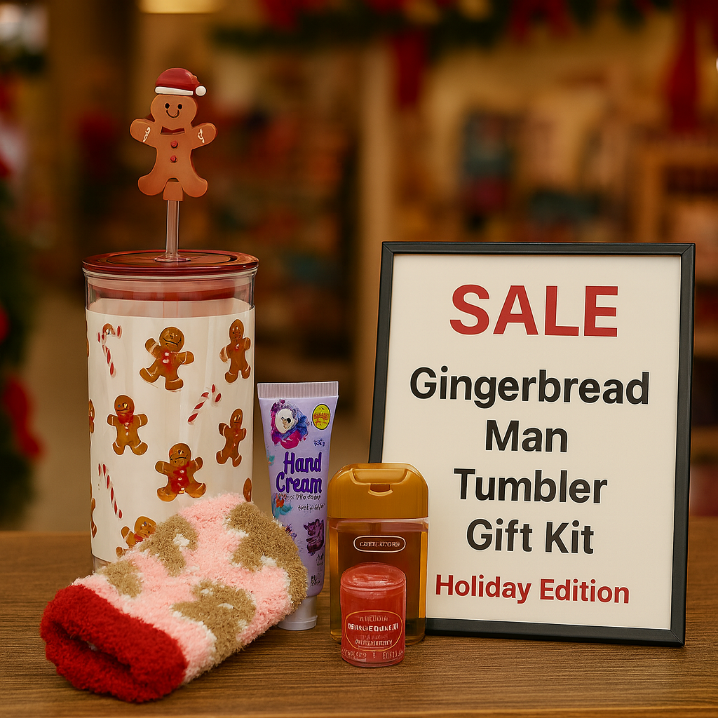 Gingerbread Man Tumbler Gift Kit – Cozy Spice Edition