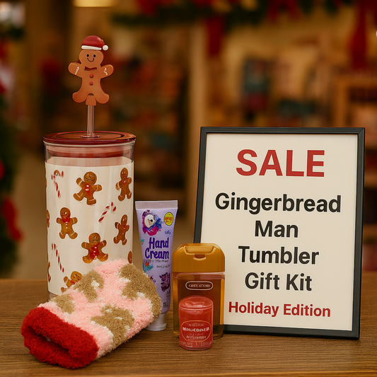 Gingerbread Man Tumbler Gift Kit – Cozy Spice Edition