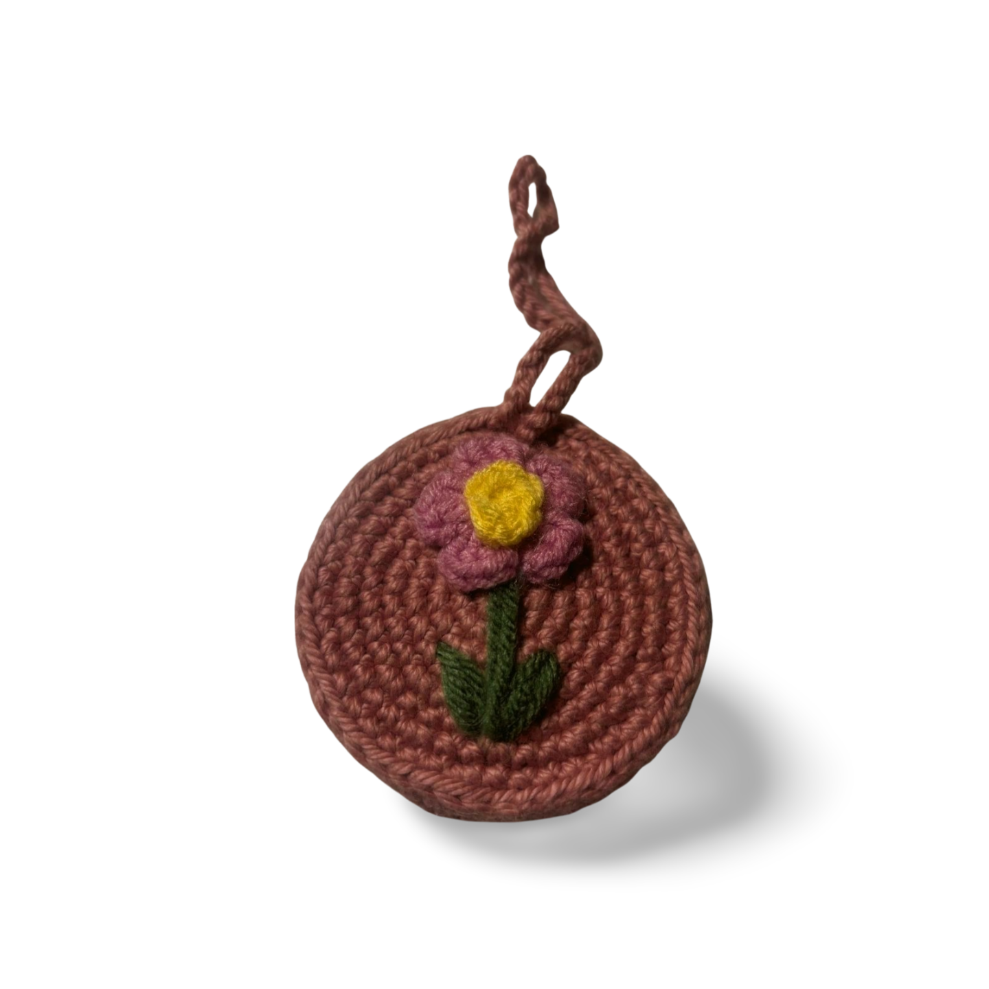 Soft Petals: Lavender & Blush Chrocheted Mirror Charms