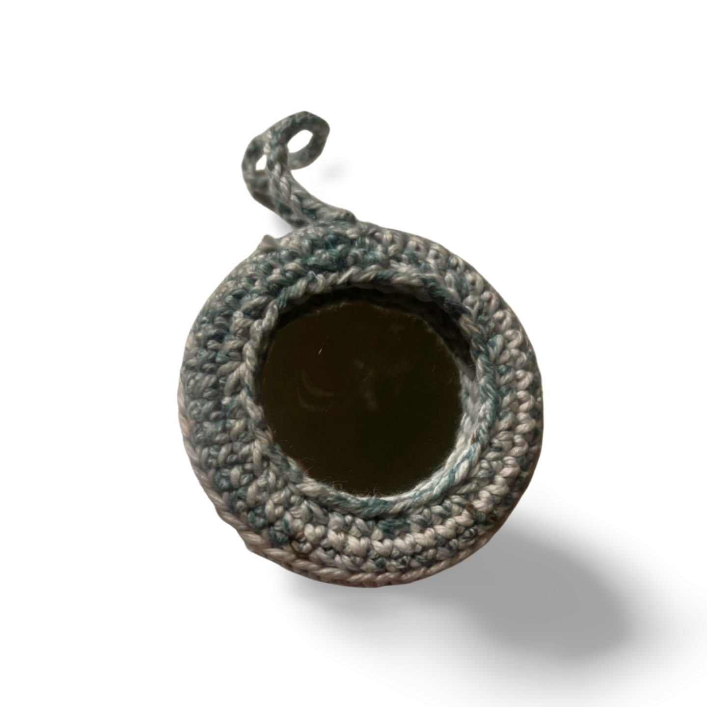 Soft Petals: Lavender & Blush Chrocheted Mirror Charms