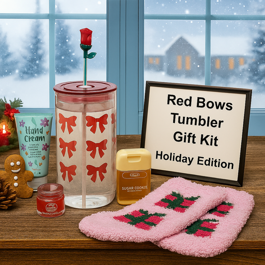Red Bows Tumbler Gift Kit – Sugar & Spice Edition
