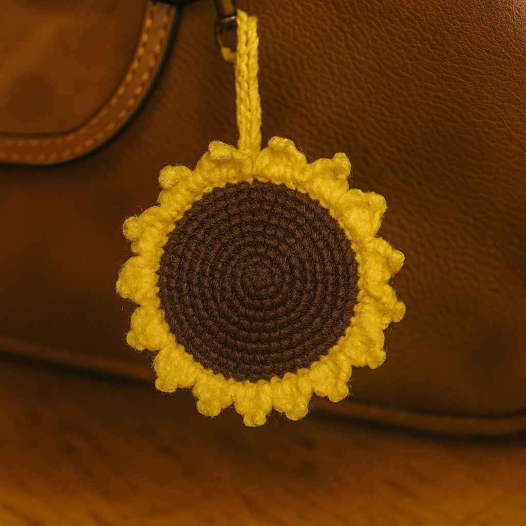 Pocket Posies: Happy Face, Daisy & Sunflower Crocheted Mirror Charms
