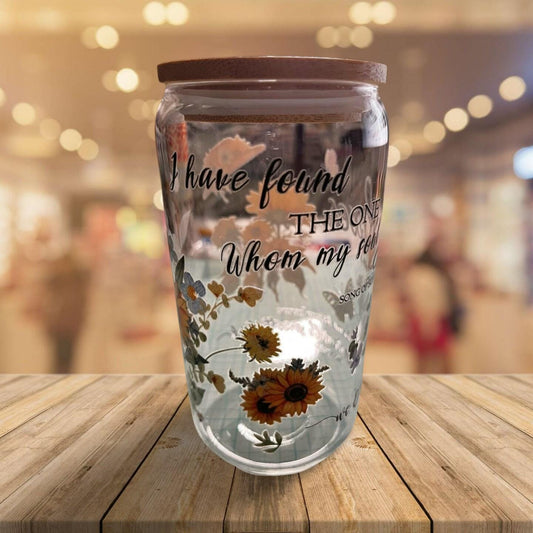 Glass Tumbler with Bamboo Lid and Clear Glass Straw- I have found the one