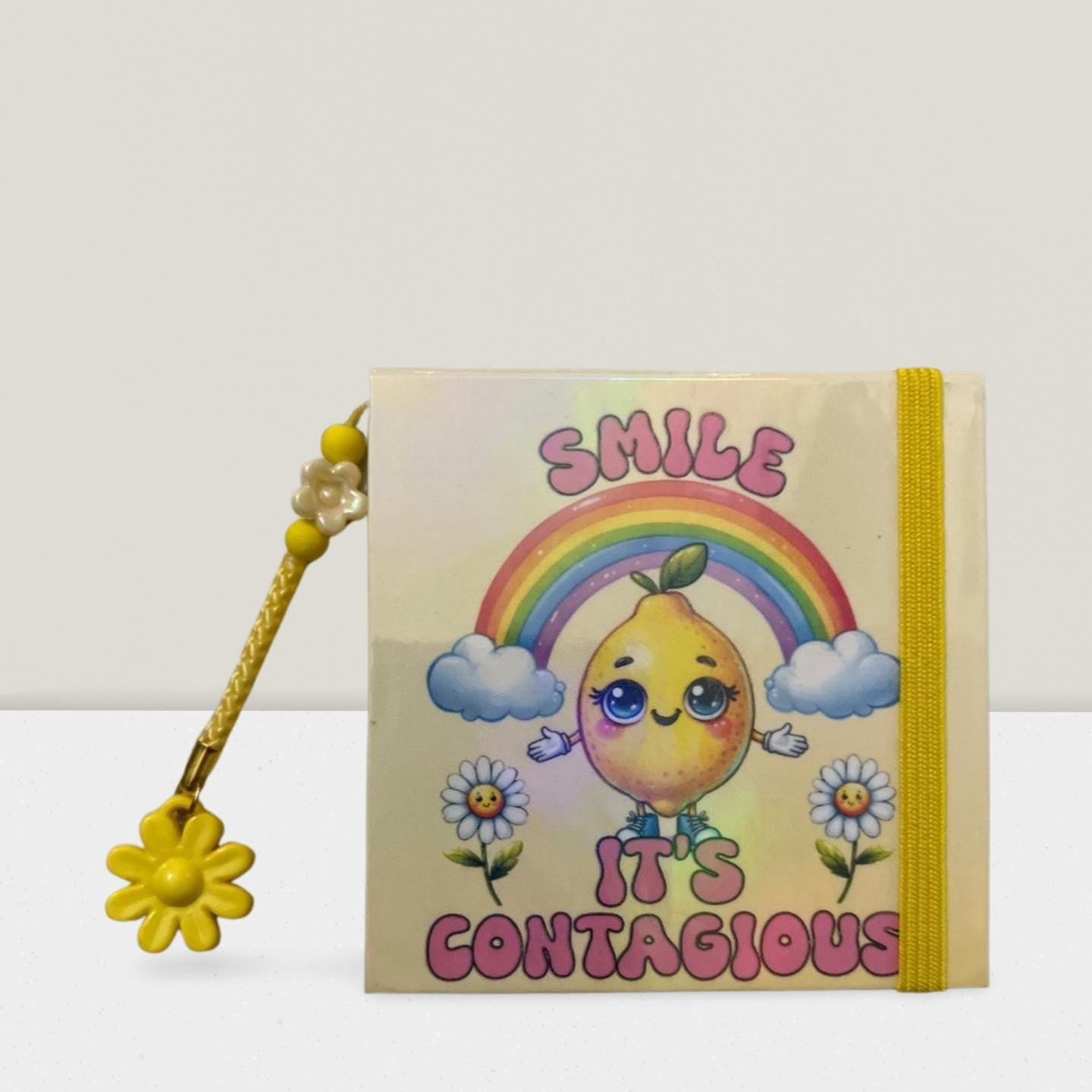 Effortless Organization: Premium Sticky Note Holder- Smile