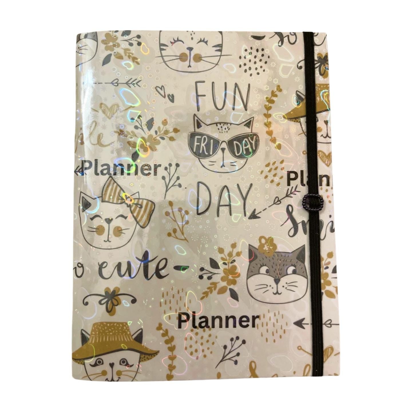 Weekly and Monthly Planner- Cats