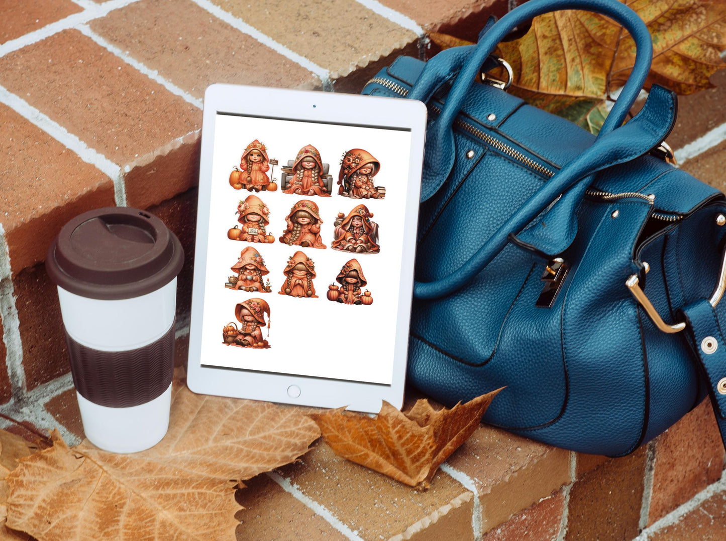 Cute fall Girls Sticker 3