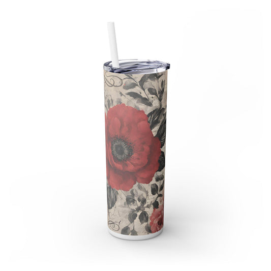 Personalized Christian Tumbler 20oz - Double Wall Insulated with Lid and Straw- We give thanks to God