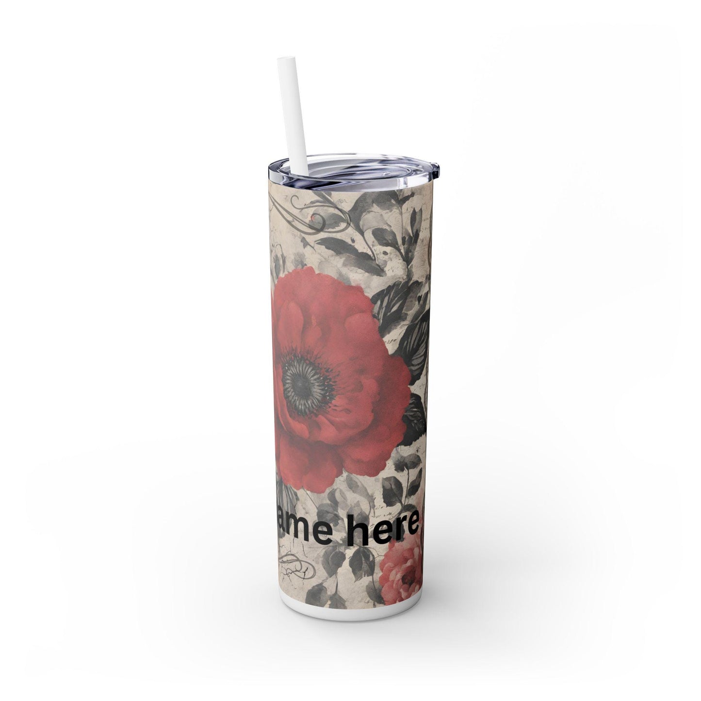 Personalized Christian Tumbler 20oz - Double Wall Insulated with Lid and Straw- We give thanks to God
