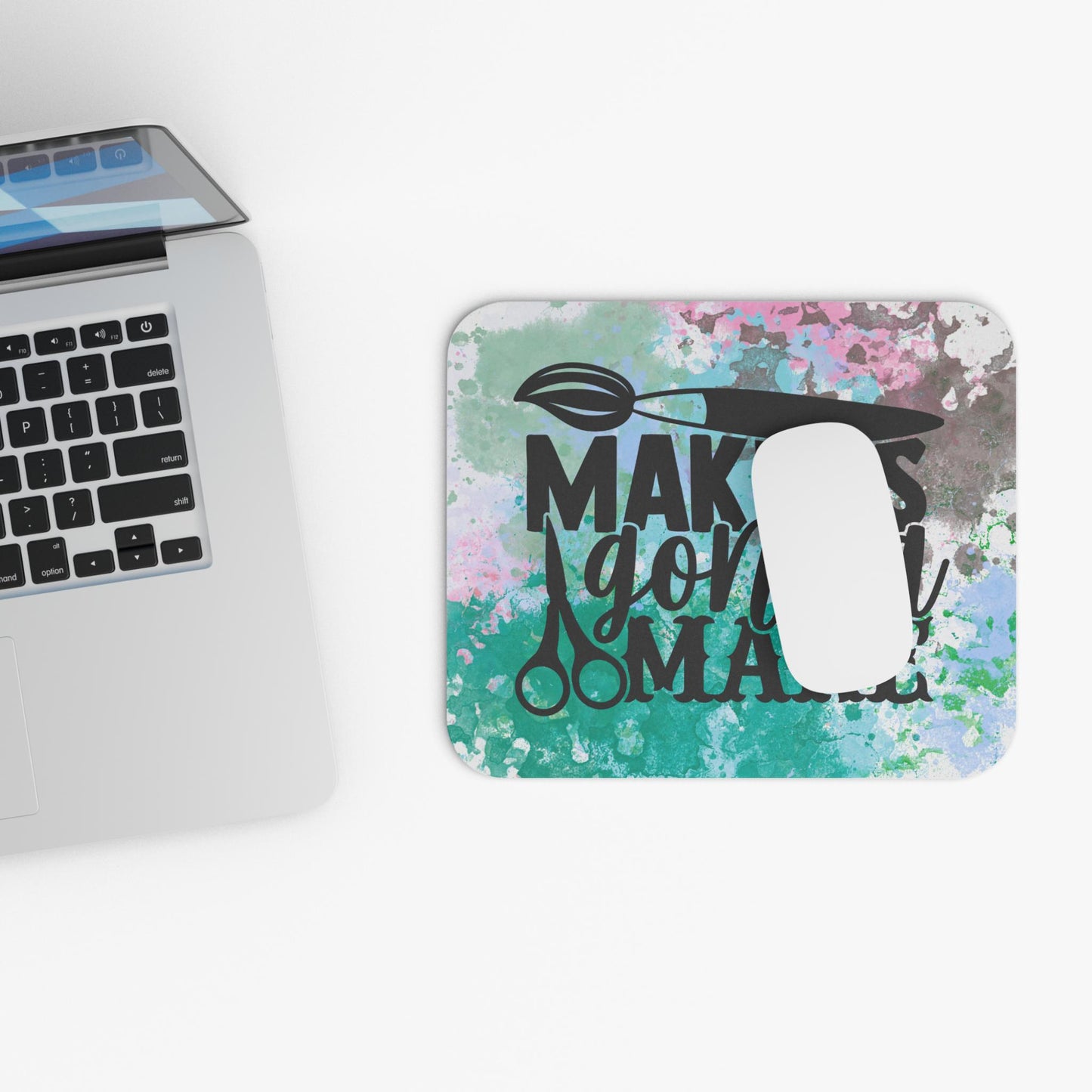Personalized Crafting Inspires Desk Mousepad- Makers Gonna make