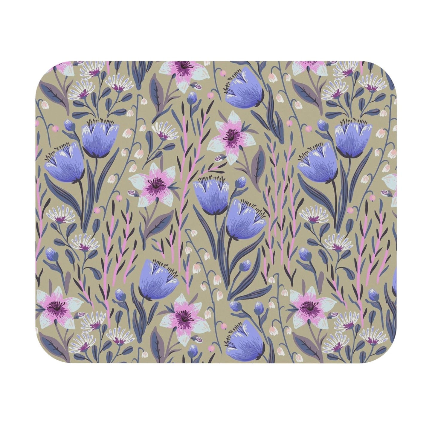 Floral Design Mouse Pad - Optimal Thickness & Durable Build