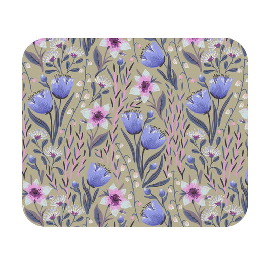 Floral Design Mouse Pad - Optimal Thickness & Durable Build