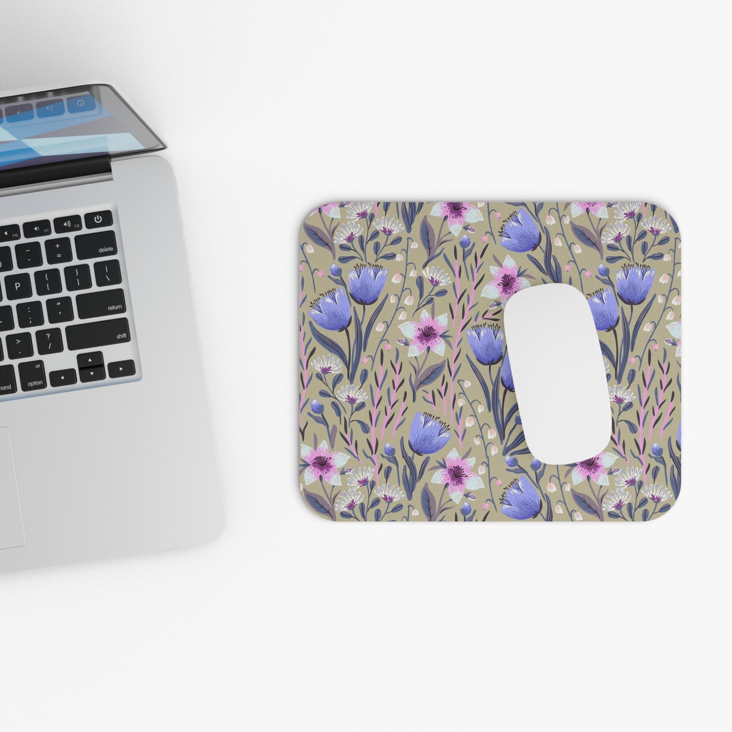 Floral Design Mouse Pad - Optimal Thickness & Durable Build