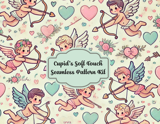 Cupid’s Soft Touch: 8-Page Seamless Pattern Paper Kit