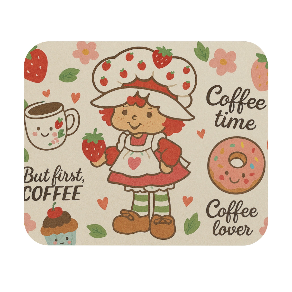 Berry Café Whimsy – Vintage Strawberry Shortcake Mousepad